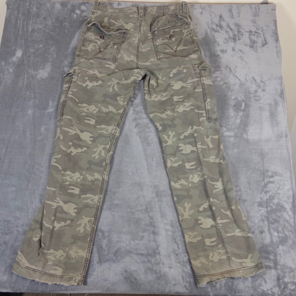 Levi's Cargo Pants Mens 34X34 Green Camo Loose Straight Utility Military Work - Picture 6 of 8